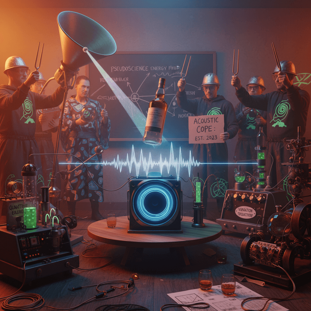 trapped in the vibes: single malt acoustic levitation is (not) physics