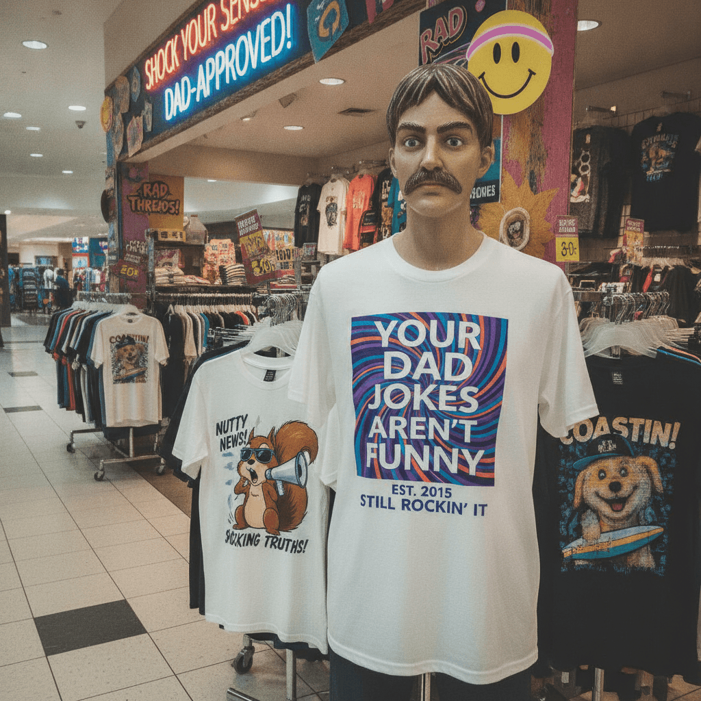 The 'you read that wrong' shirt: still coasting on 2015 shock-jock energy