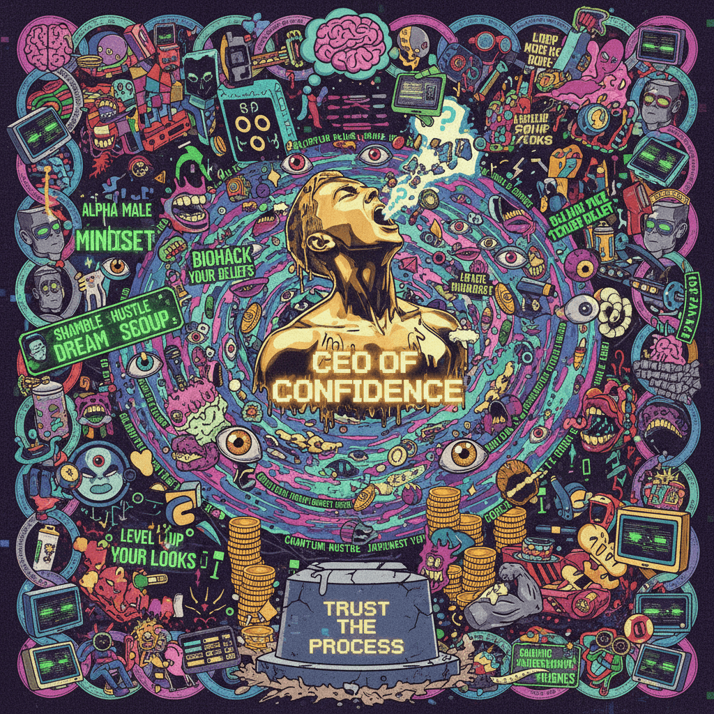 CEO of confidence drips into a shamble dream soup