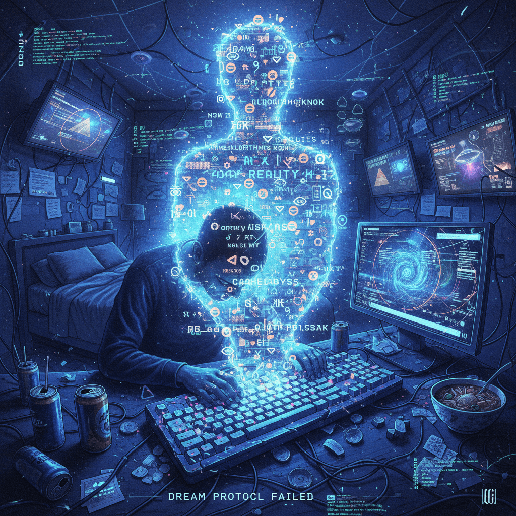 fever dream whispered through a broken keyboard at 3am