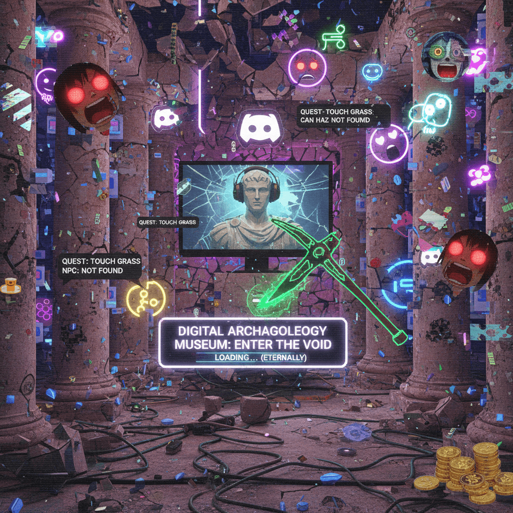 unhinged discord energy meets digital archaeology museum