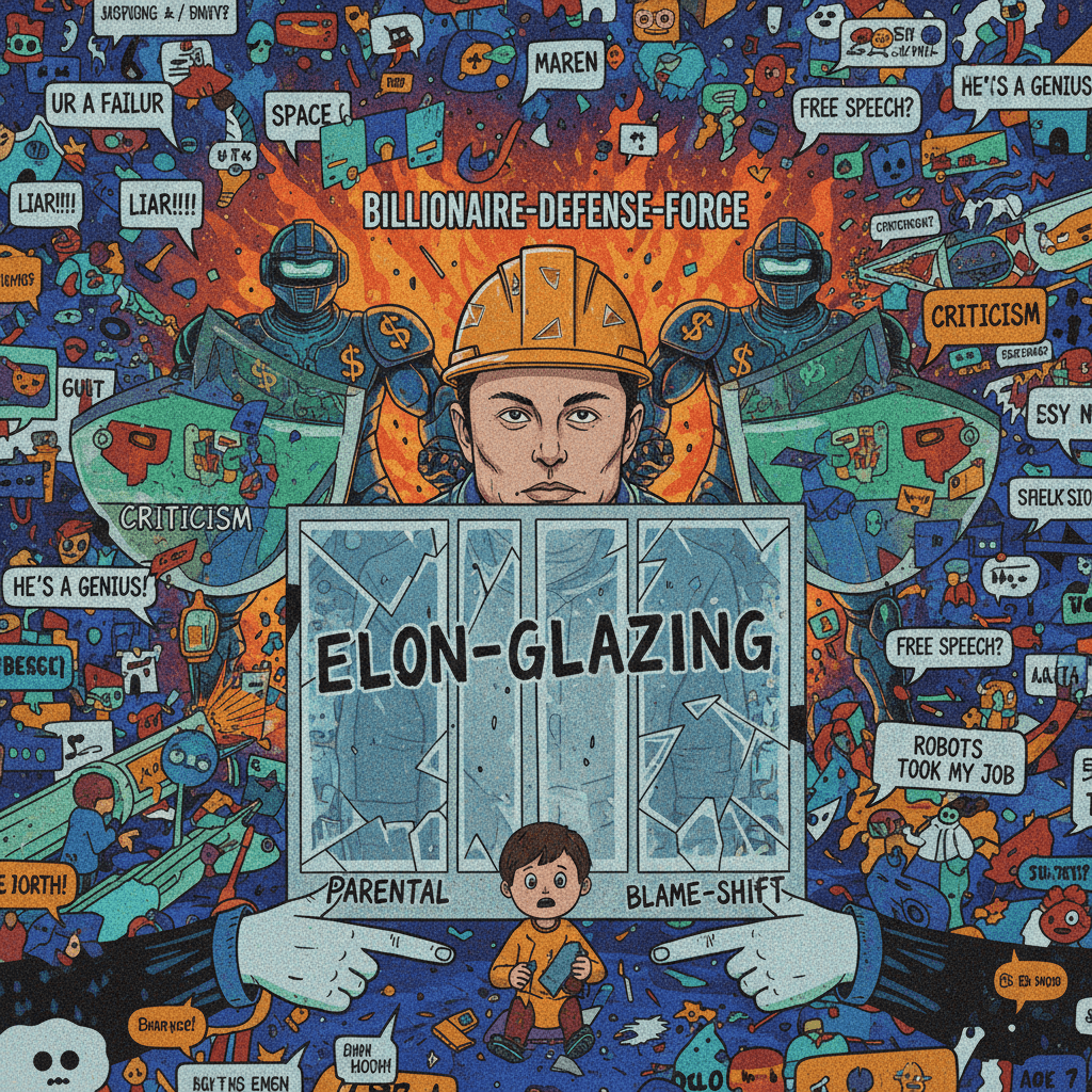 unhinged elon fanboy blames sam deakin's parents for not being rich enough