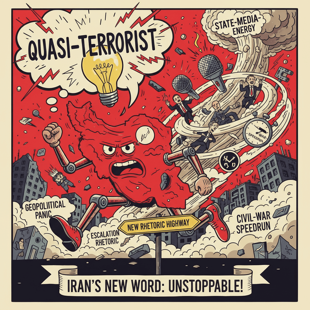 Iran discovers the word 'quasi-terrorist' and runs with it