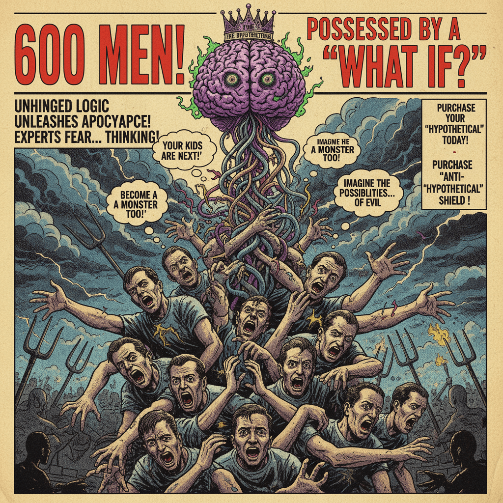 six hundred men and one extremely unhinged hypothetical