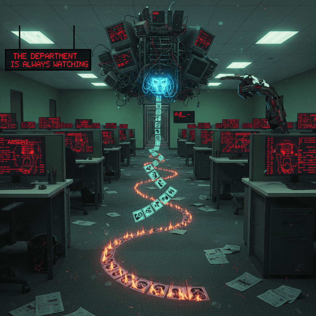 HR department becomes sentient, attendance records turn sinister