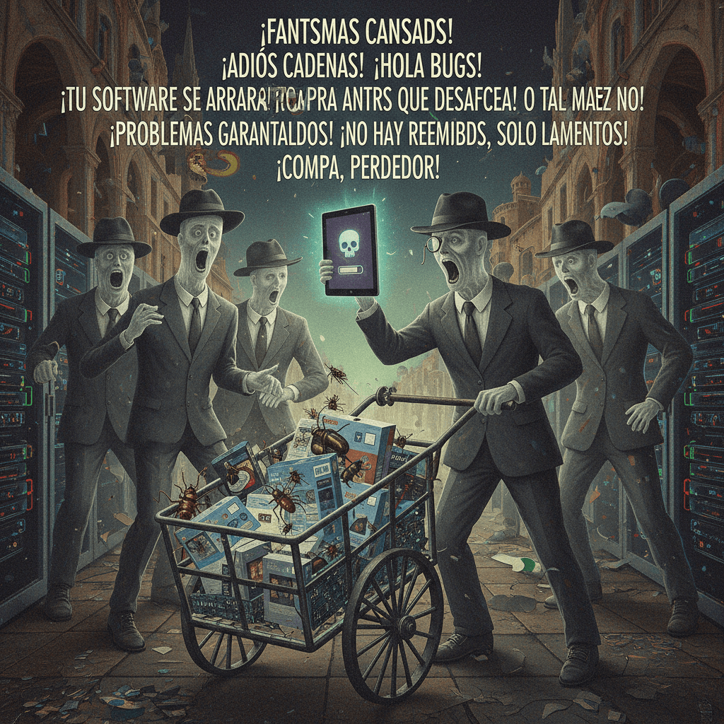 Spanish ghosts got tired of haunting, now hawking buggy software