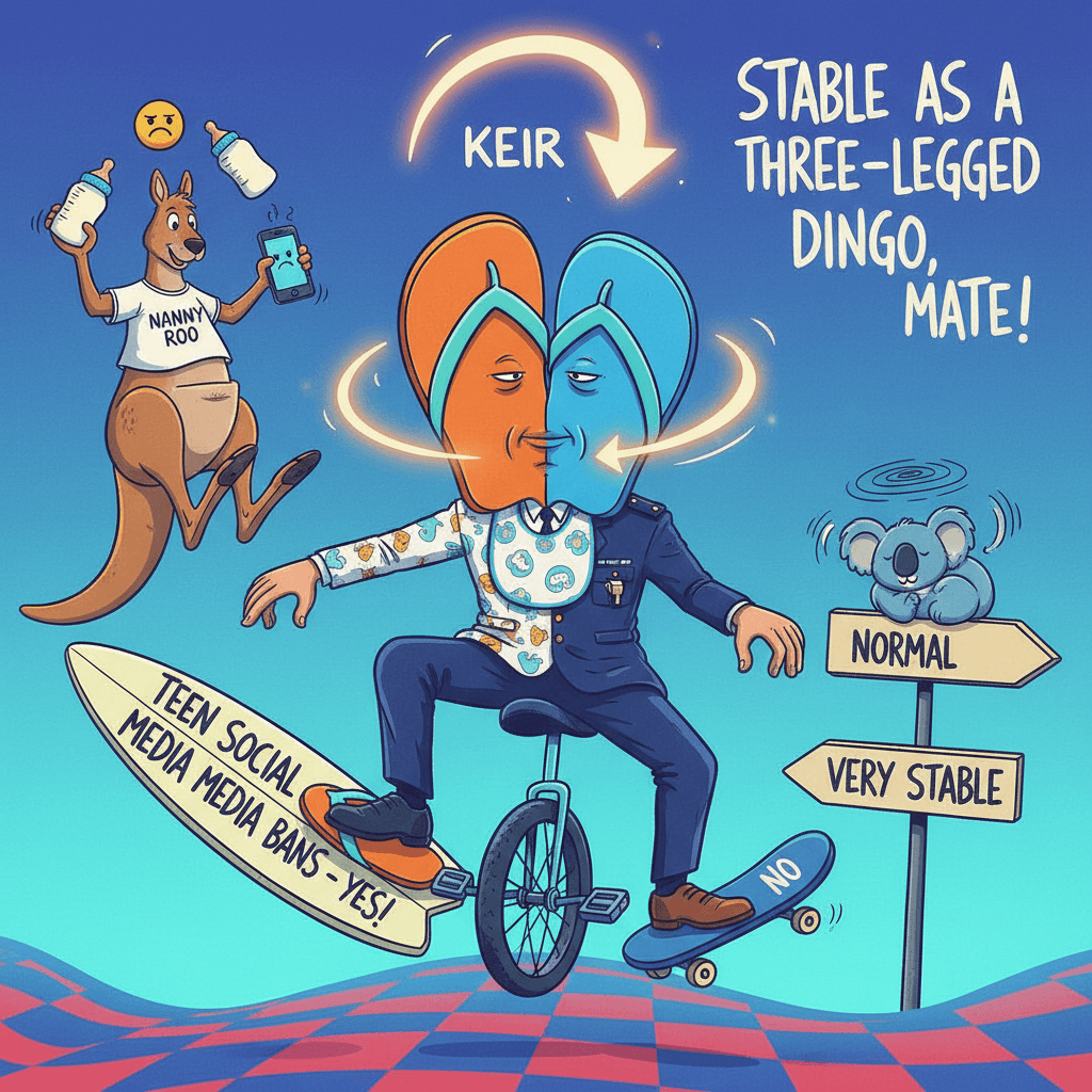 keir does a 180 on teen social media bans, very normal very stable