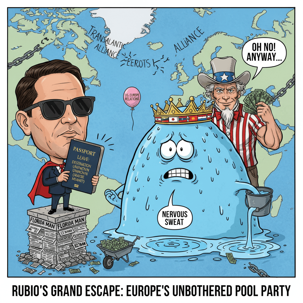 Rubio threatens to leave, Europe: *nervous sweating intensifies* (it doesn't)