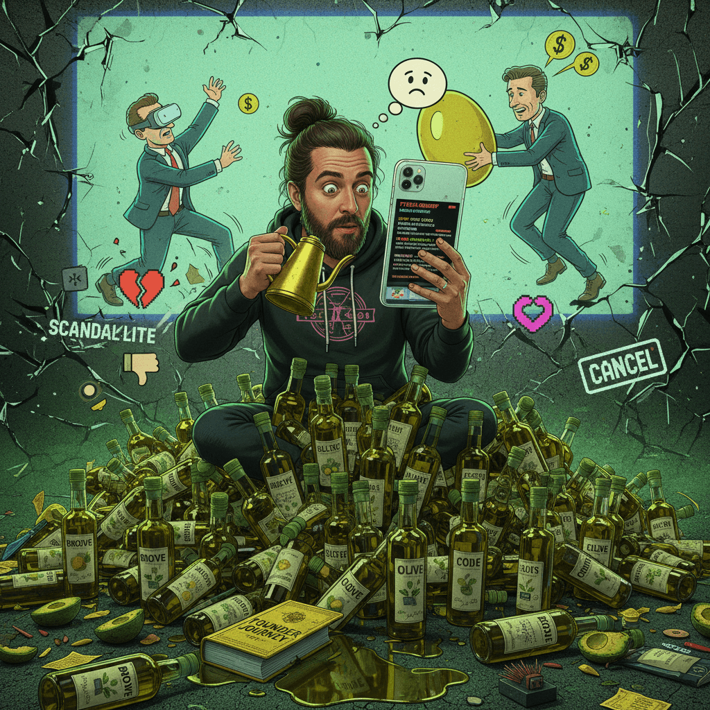 tech bro olive oil moment hits different when you're worth billions