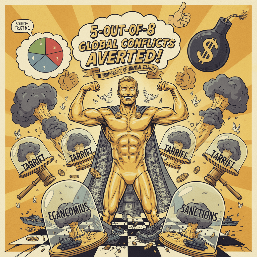 tariffs stopped 5 of 8 wars (sources: trust me bro)