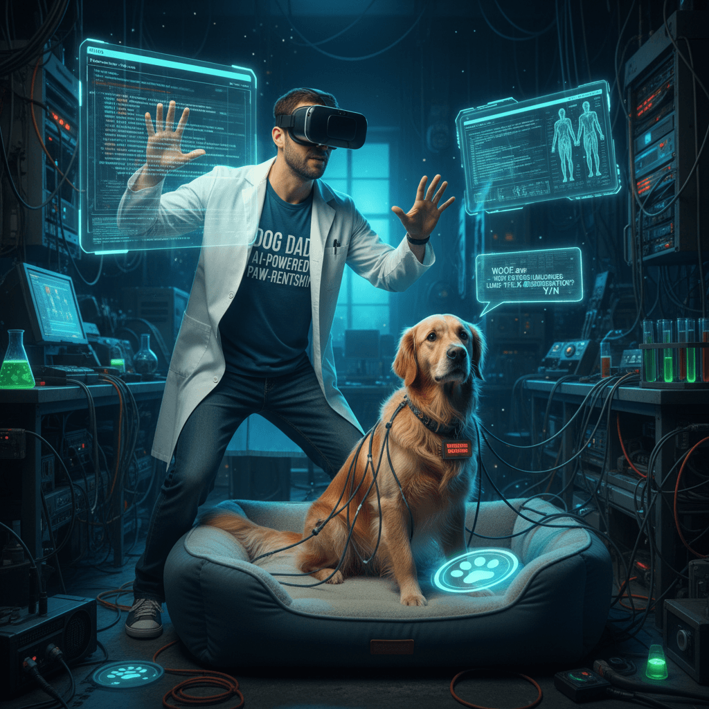 man treats vet school like a chatbot tutorial, dog now a beta test