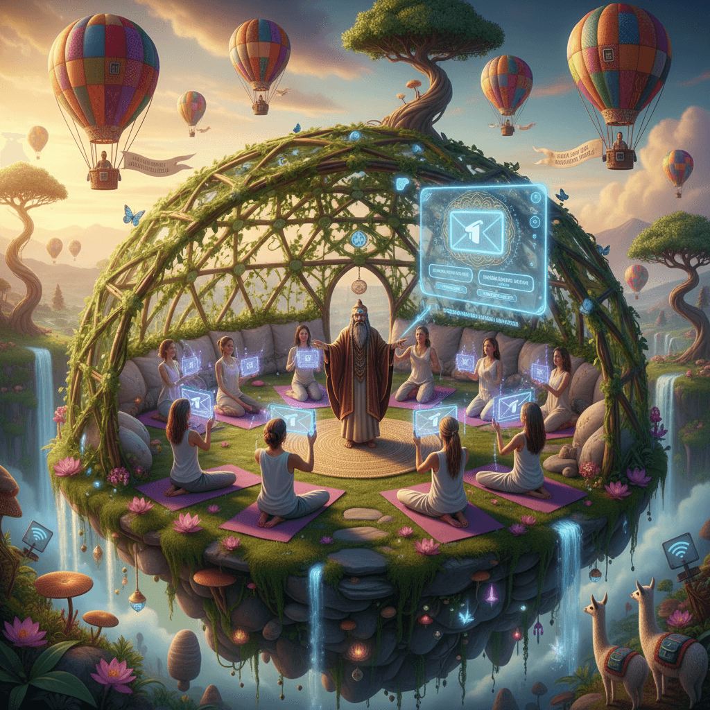 Yurt rental coded in pure wellness-speak, please use Telegram thx