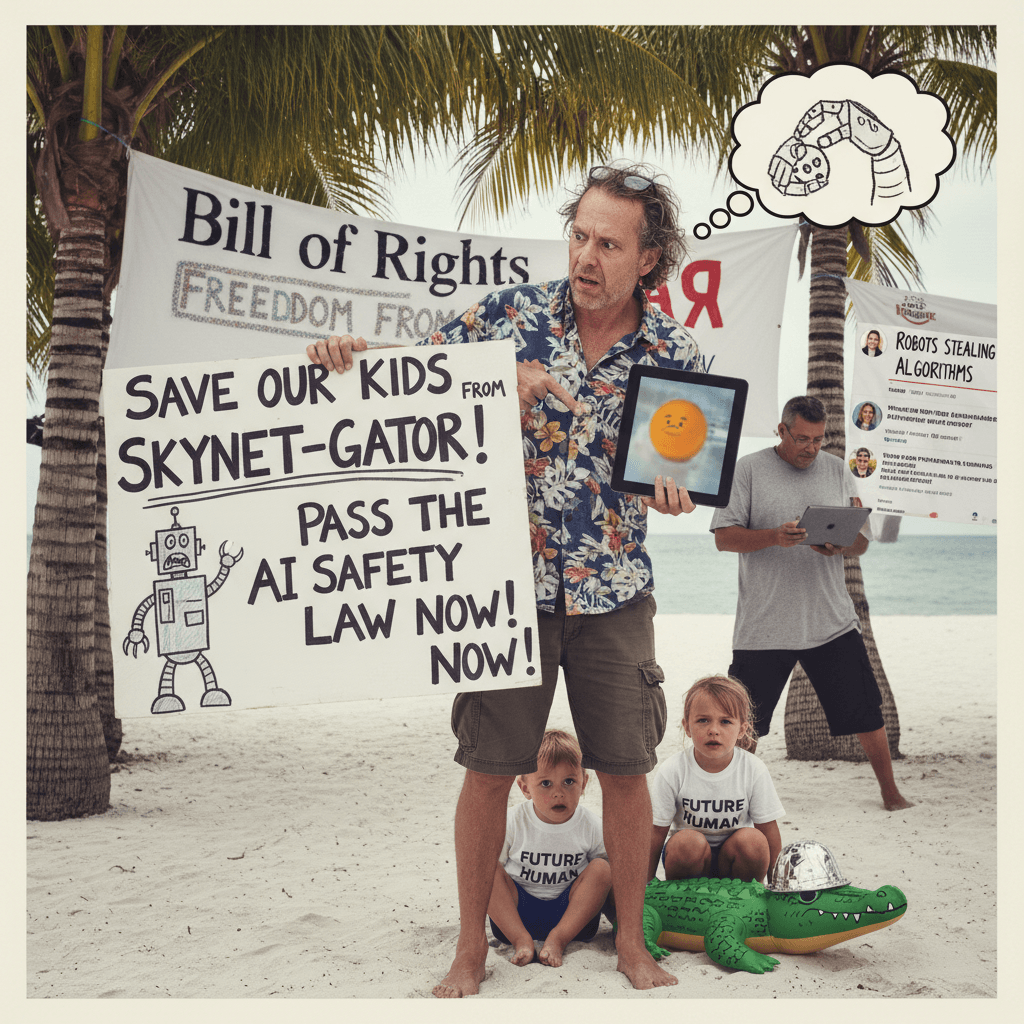 Florida man uses anecdote to justify AI regulation, very normal