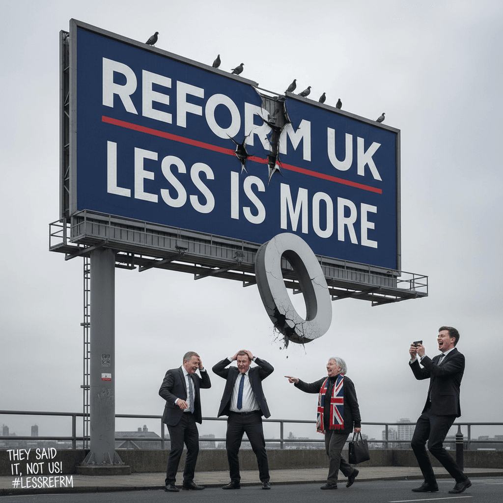 Reform UK accidentally proves their own slogan by losing a letter