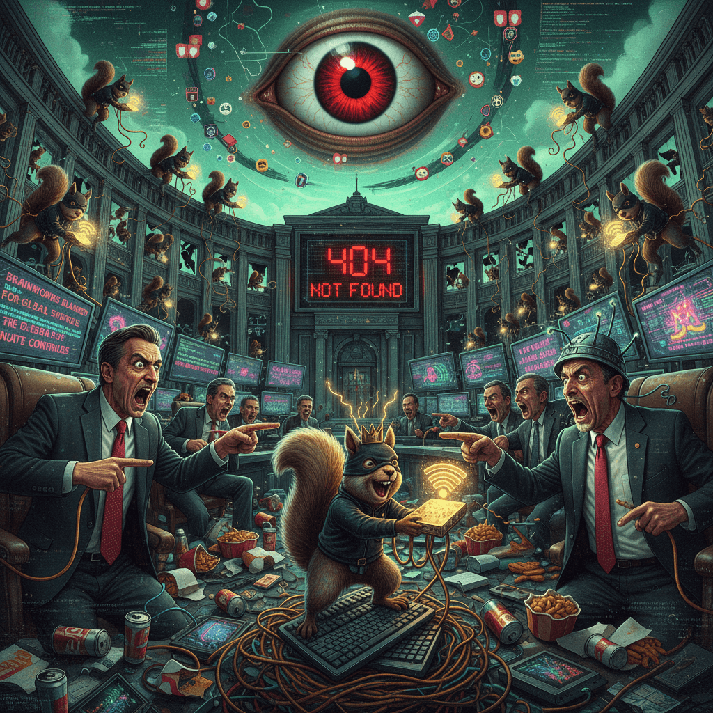 Squirrels stealing routers while we debate who's actually insane