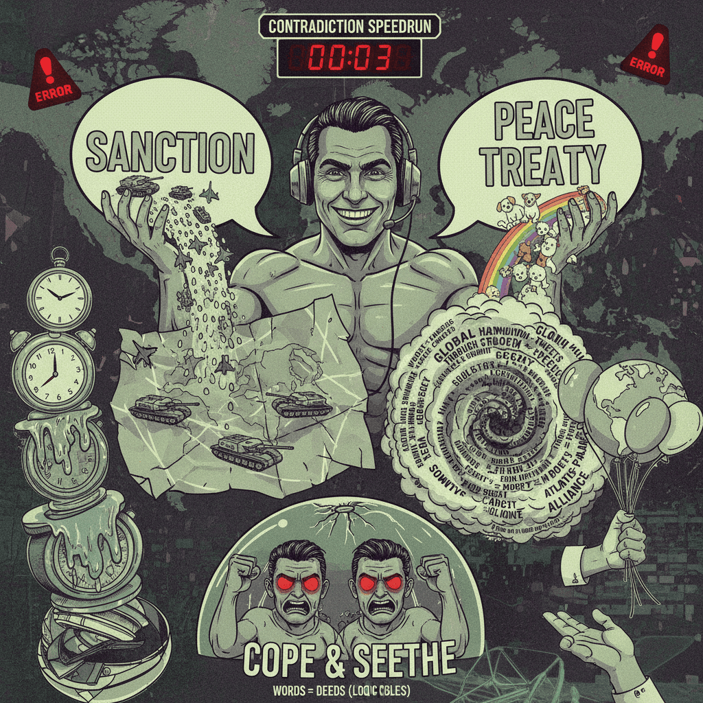 guy discovers saying things = doing things, rest of logic collapses