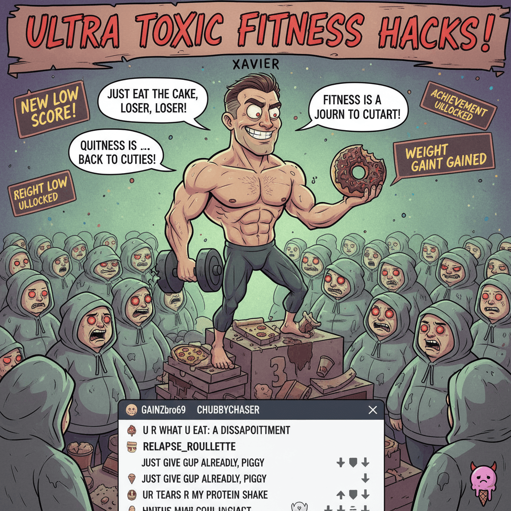 Xavier casually suggests relapse as a fitness tip, peak internet behavior
