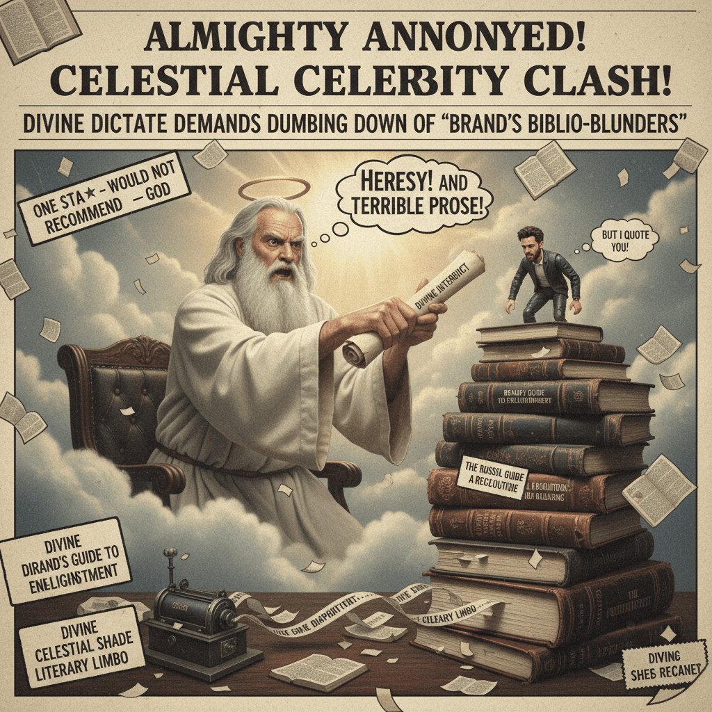 God files formal complaint against Russell Brand's literary choices