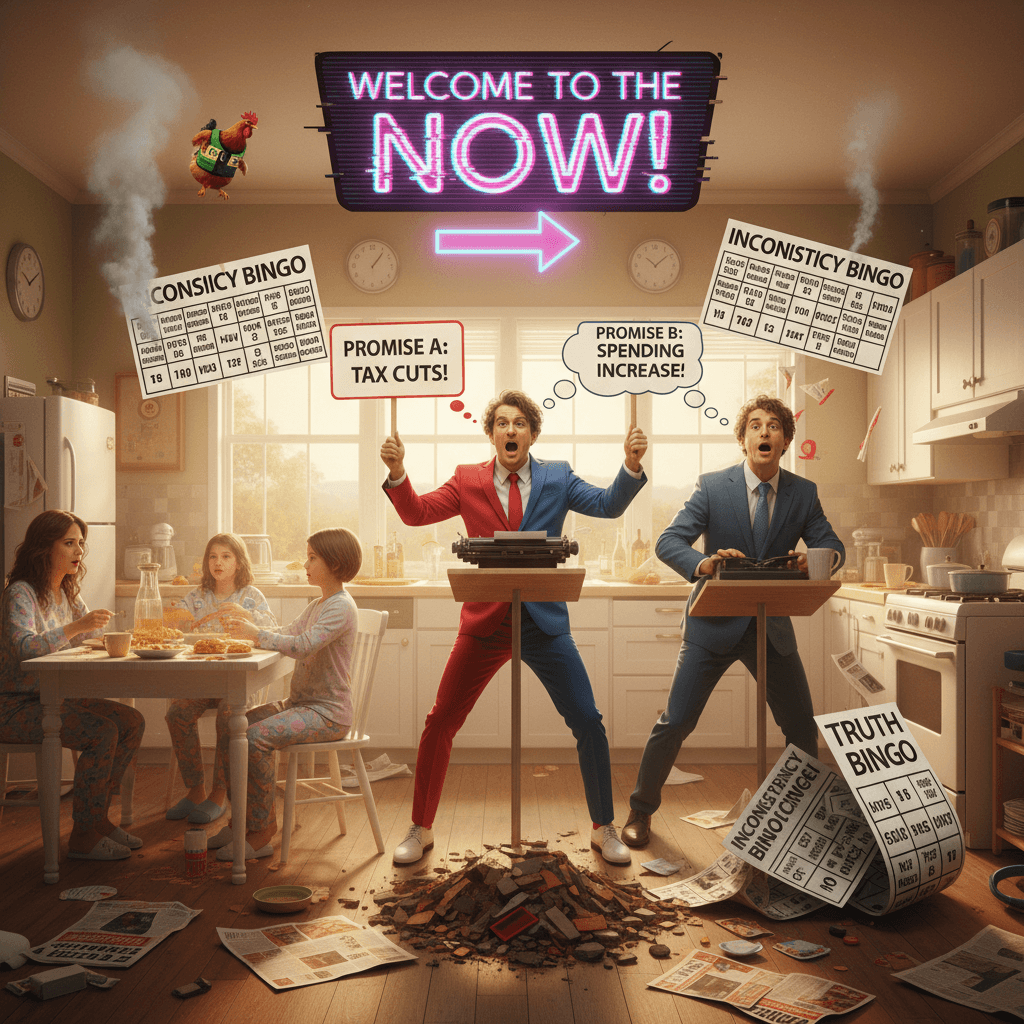 he said the thing, then said the other thing, now we're here