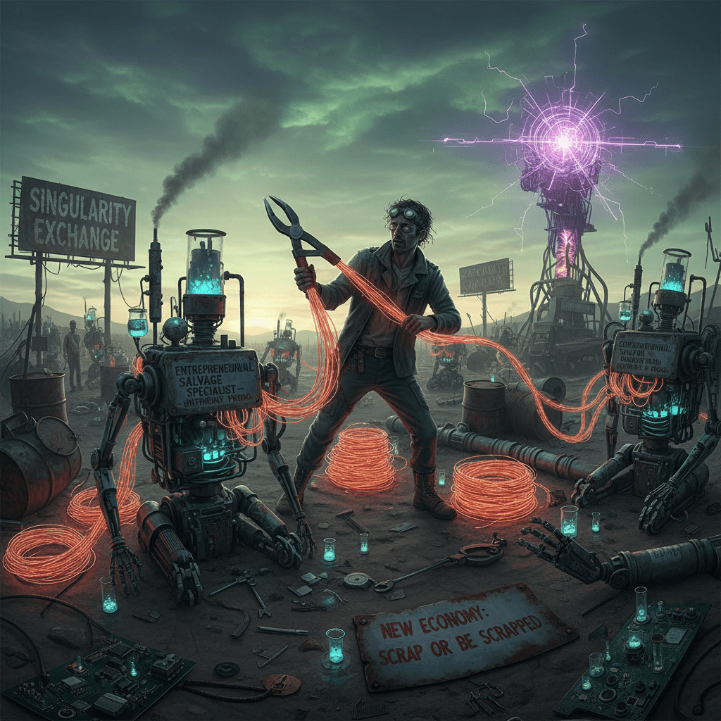 singularity job market hits different when ur stripping copper from ur own meth robots