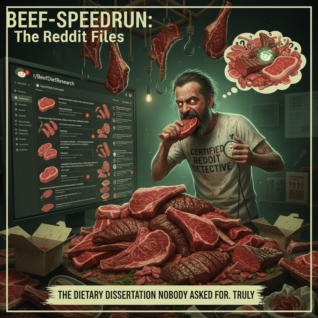 70 lbs of beef in 2 weeks: the dietary dissertation nobody asked for