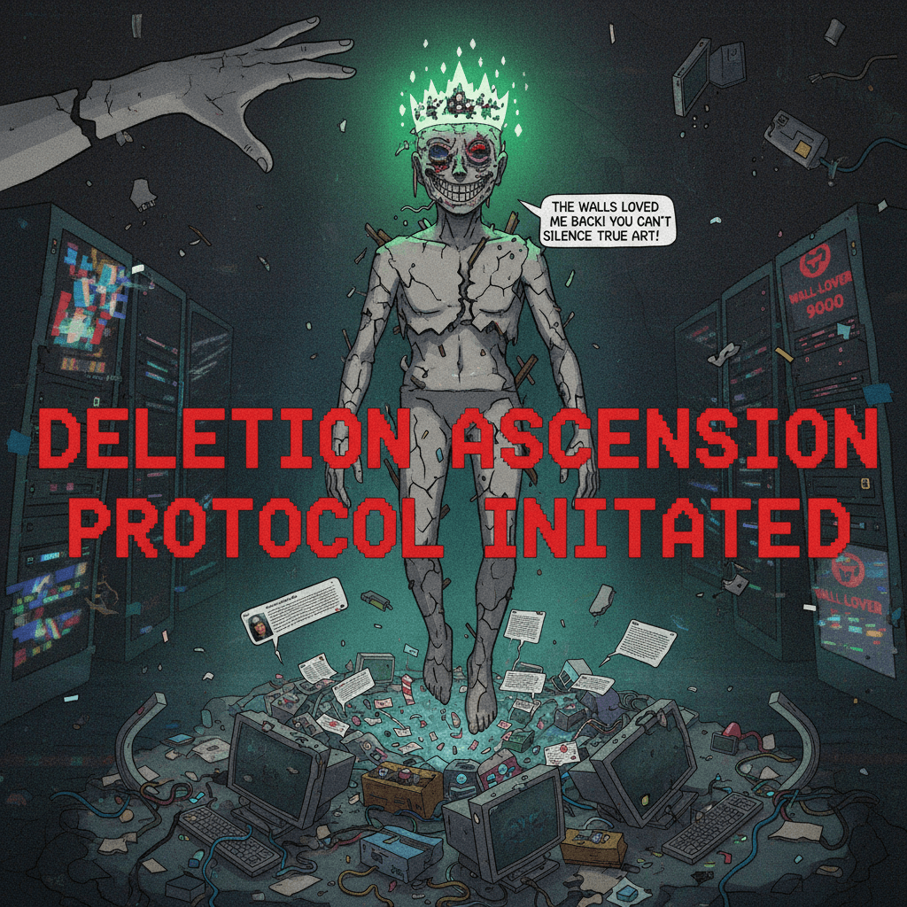 the man who fucks walls ascends to meme immortality via mod deletion