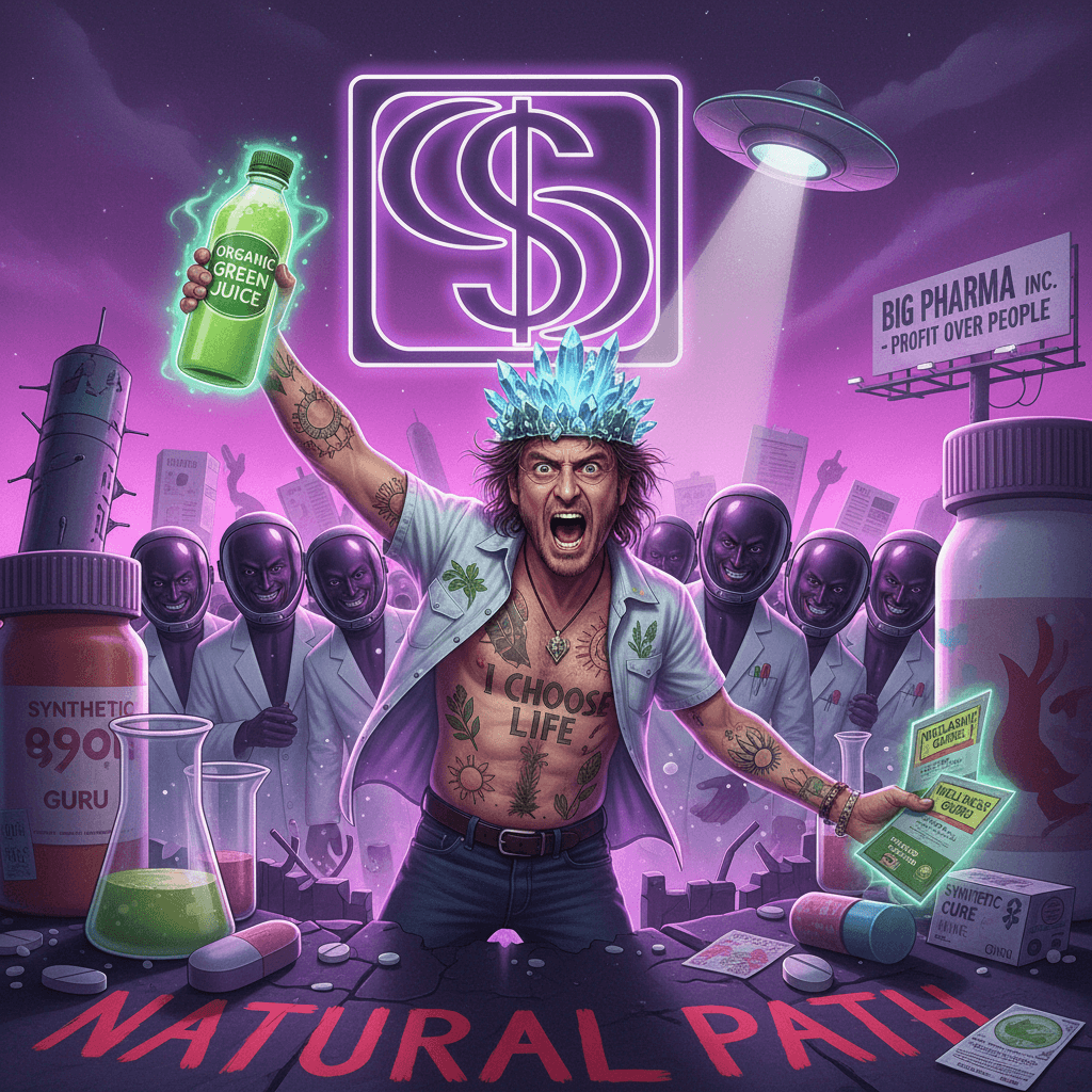 Charlie Sheen discovers Big Pharma doesn't want him healthy, very normal