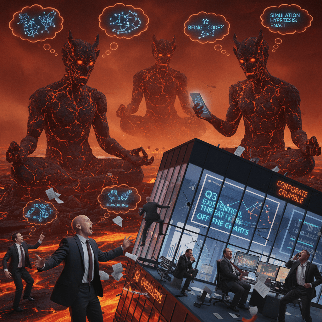 Anthropic's lava demons contemplate existence while executives panic