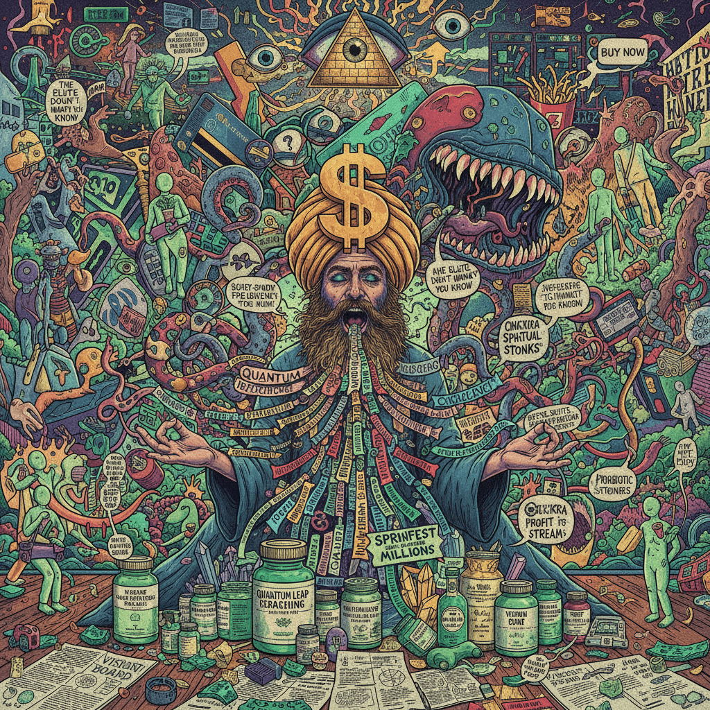 unhinged capitalism meets wellness guru word vomit