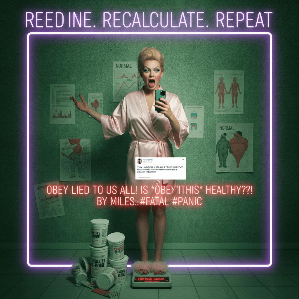 skincare influencer discovers obesity redefinition, posts ominous scale pic