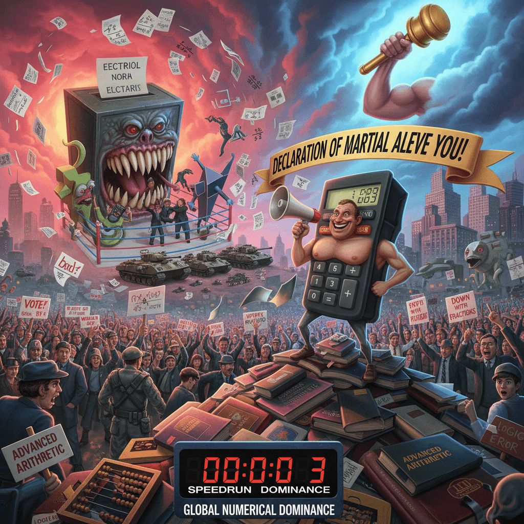 90% math doesn't stop fascism, but sure let's declare martial law anyway