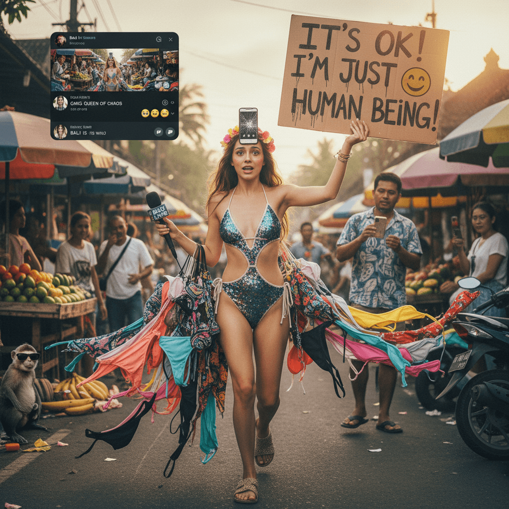 Woman weaponizes 'I'm just a human being' excuse for bikini heist