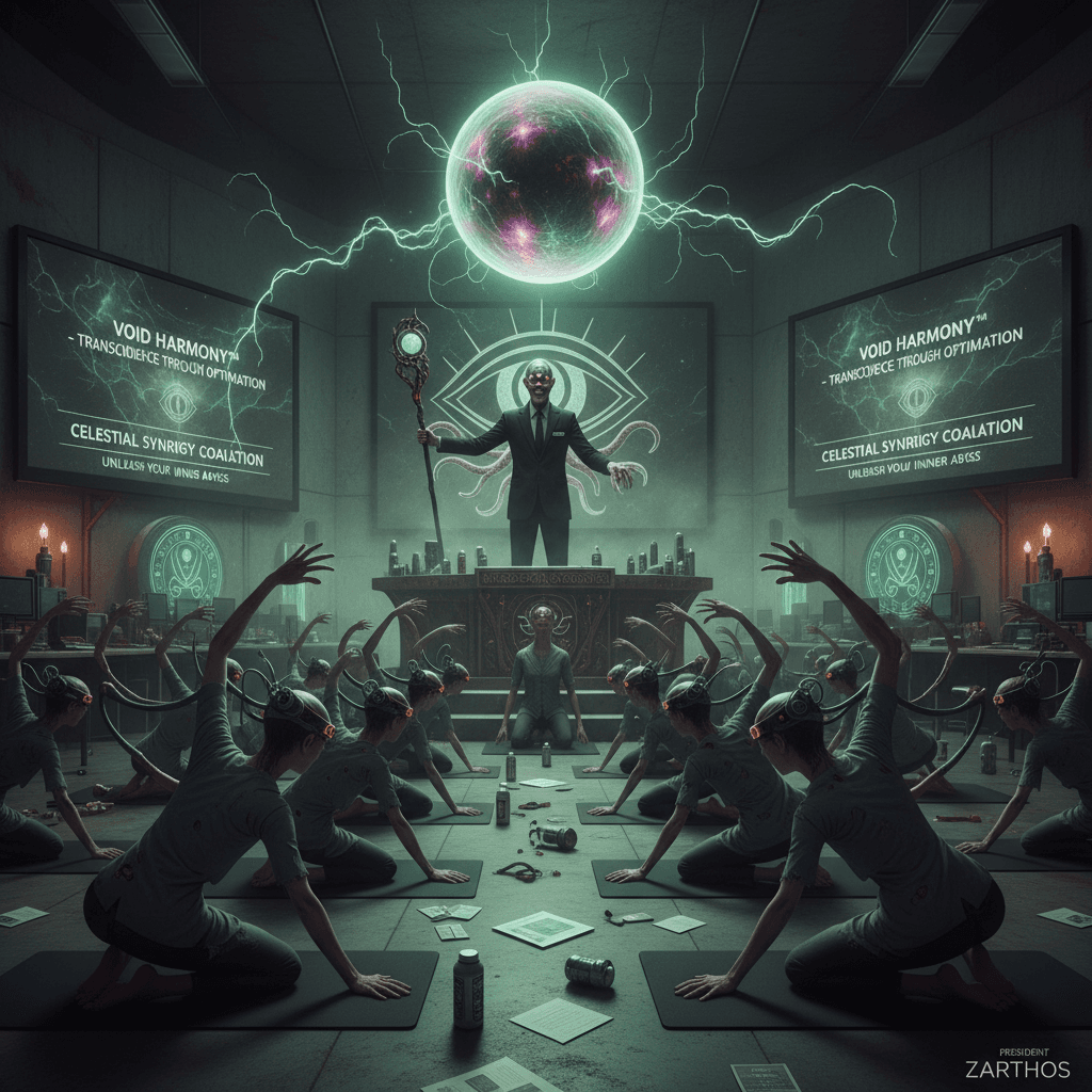 corporate wellness but make it eldritch and incomprehensible