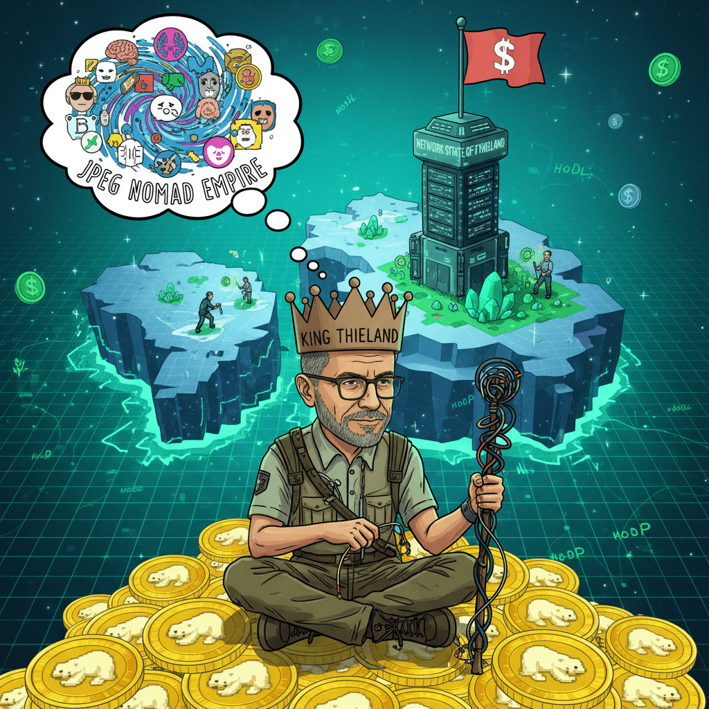 Peter Thiel's dream of buying Greenland with jpeg money and calling it a nation