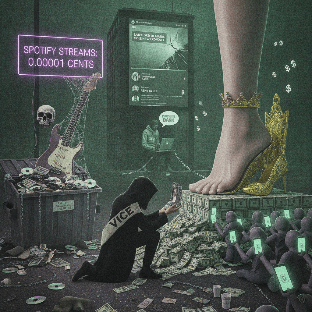 Spotify streams btw, VICE discovers feet pics pay rent better