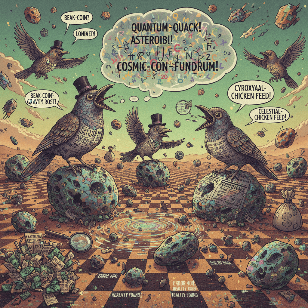 meteor scam devolves into incomprehensible bird-rock fever dream