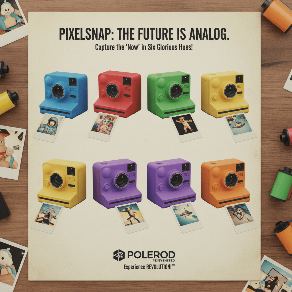 six colorful rectangles that take pictures, very revolutionary