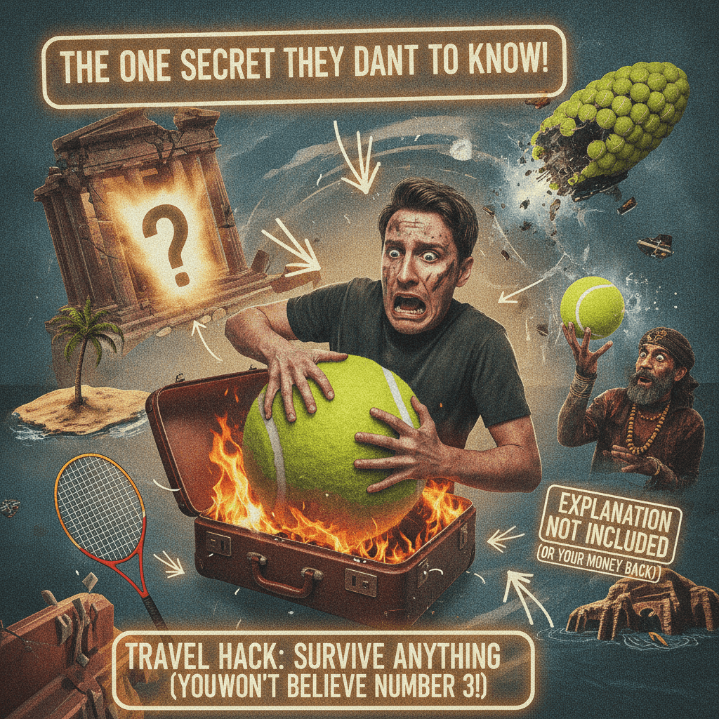 pack a tennis ball or die trying (explanation not included)