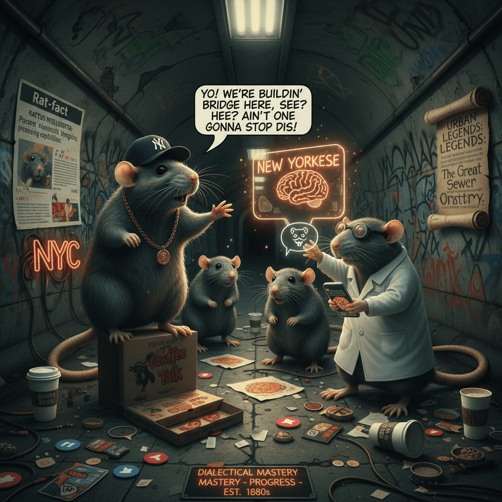 rats speaking fluent new yorkese, a dialectical masterpiece