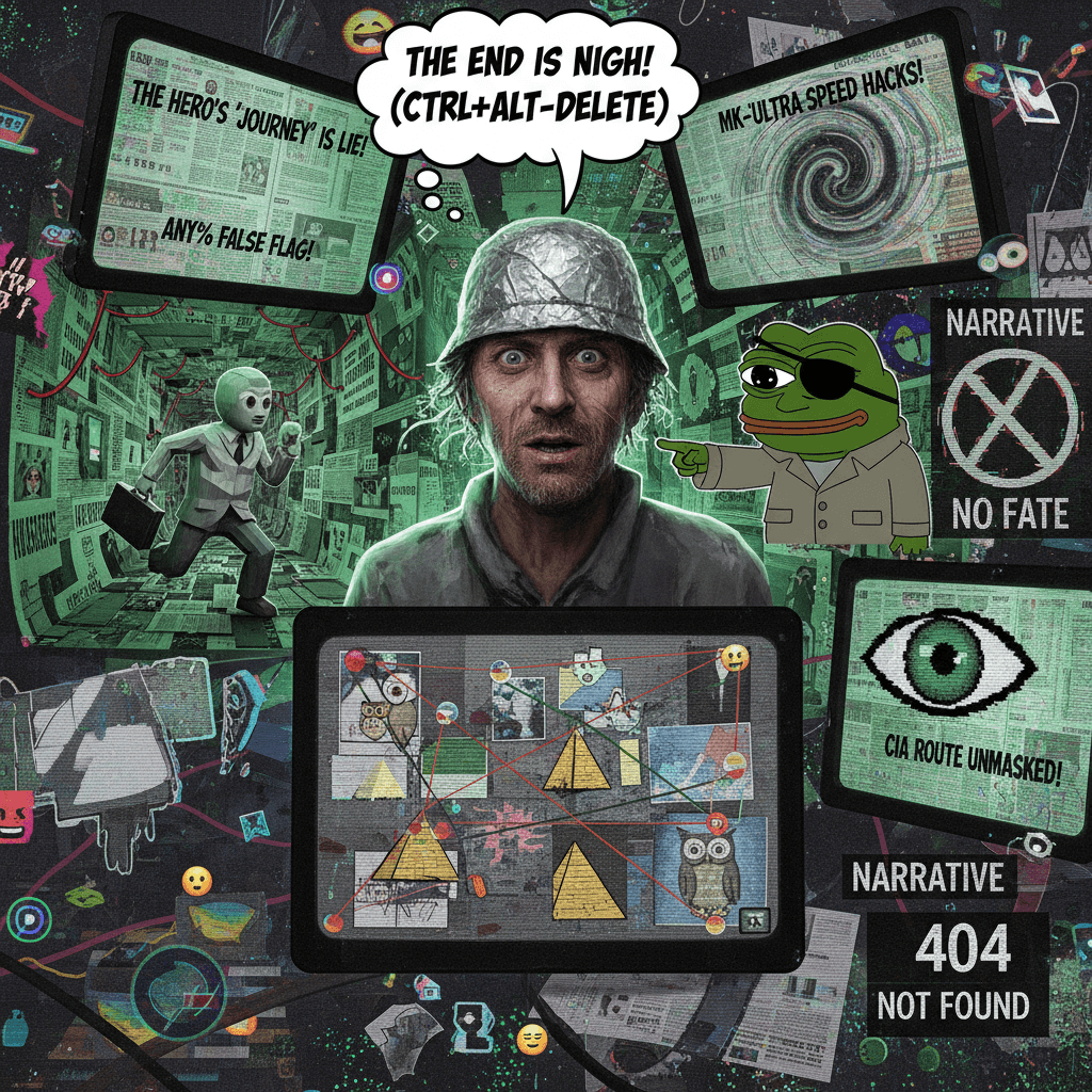 broke the hero's journey speedrun any% CIA route