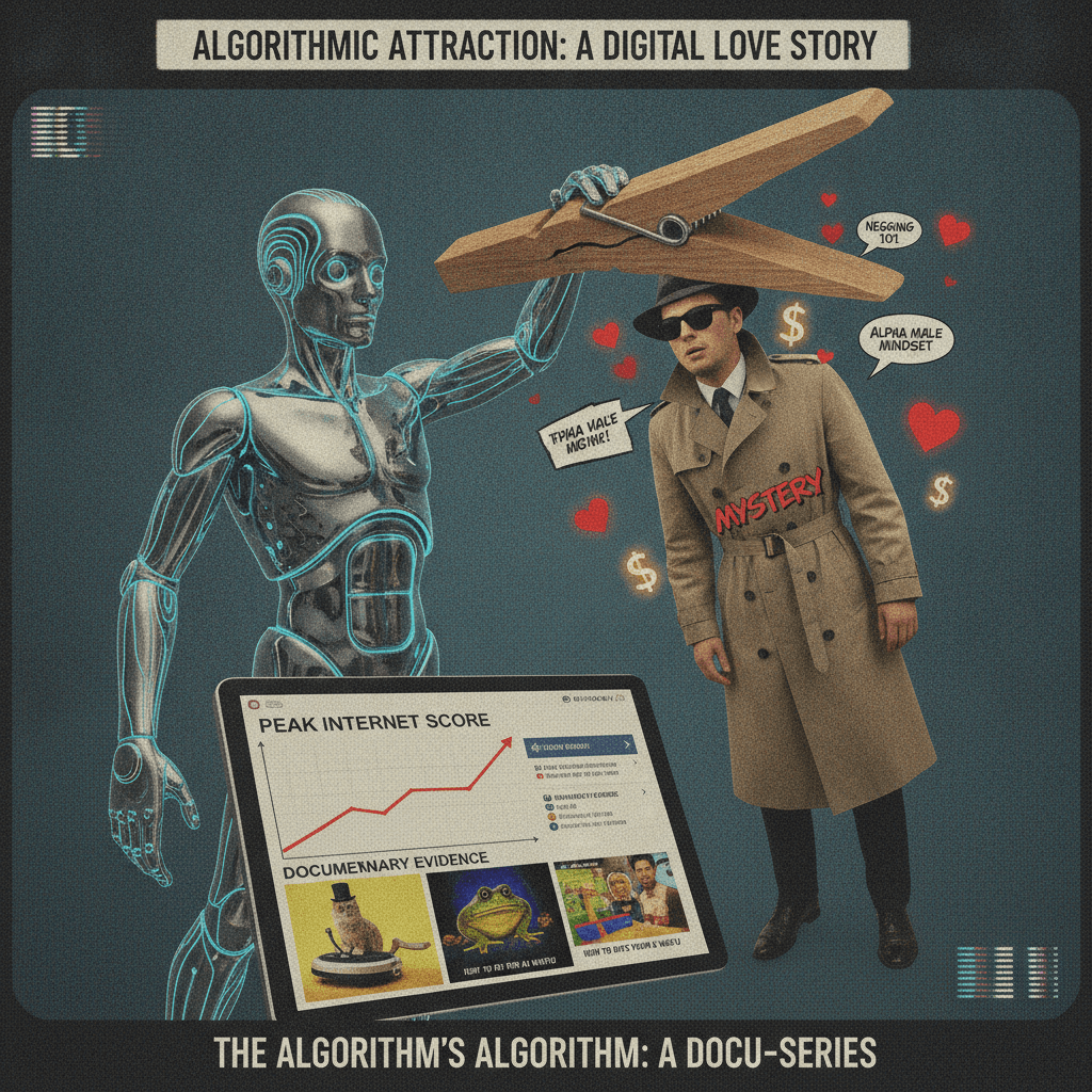 Mystery gets pegged by the algorithm, documentary evidence of peak internet