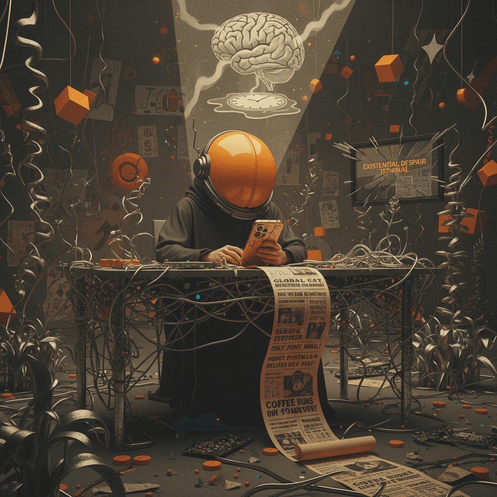 psychiatrist warns: doom-scrolling in sepia tones causes existential dread