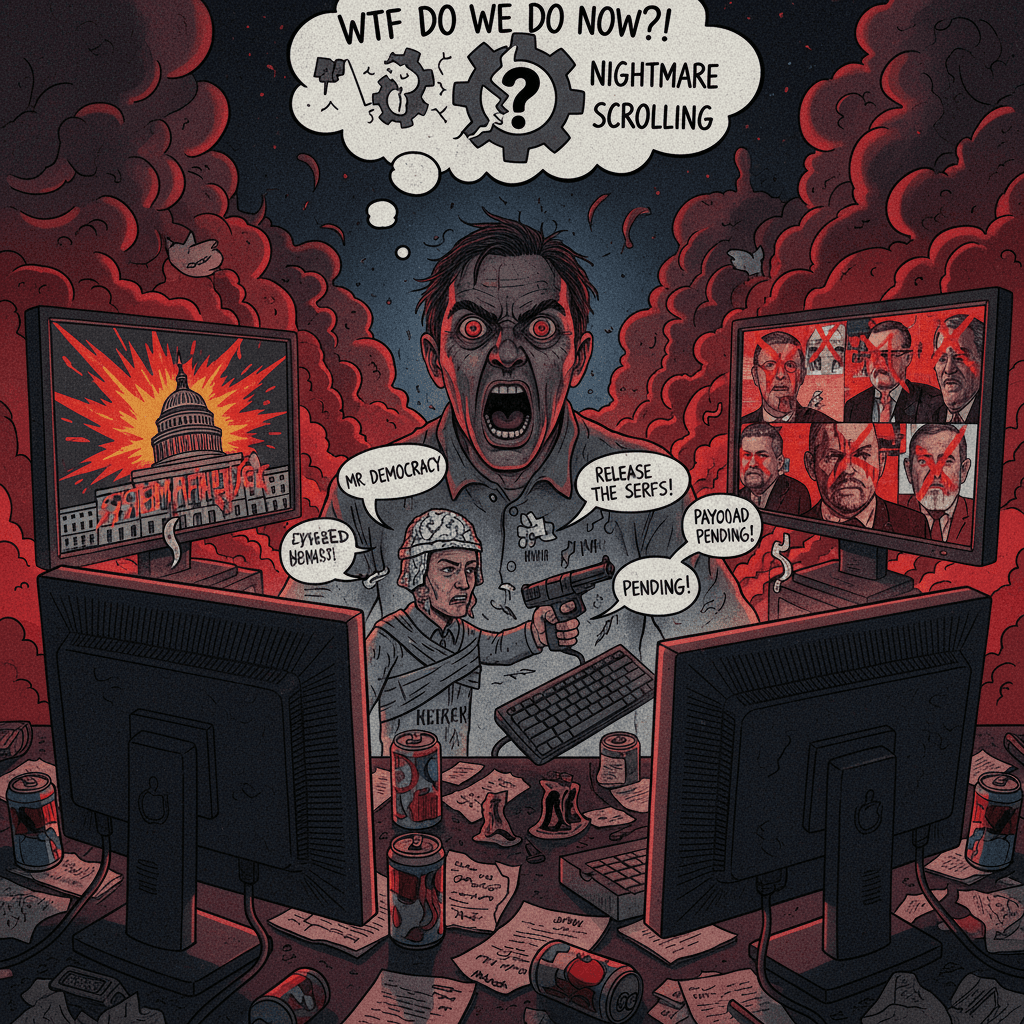 democracy bad, politicians worse, solution unclear