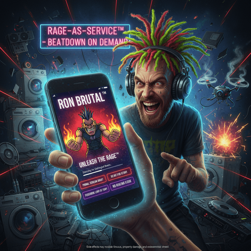 Ron Brutal: Rage-as-a-Service™ for your unhinged beats