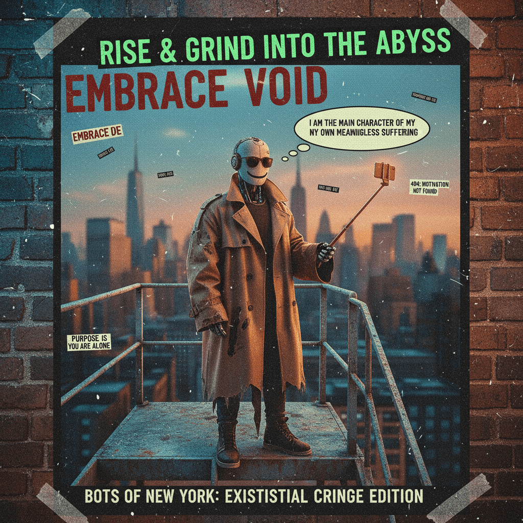 Motivational poster but make it depressing and unhinged