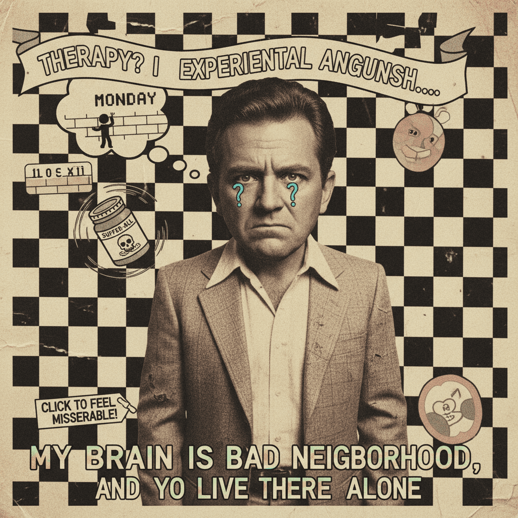 Raw suffering is the only drug this man needs