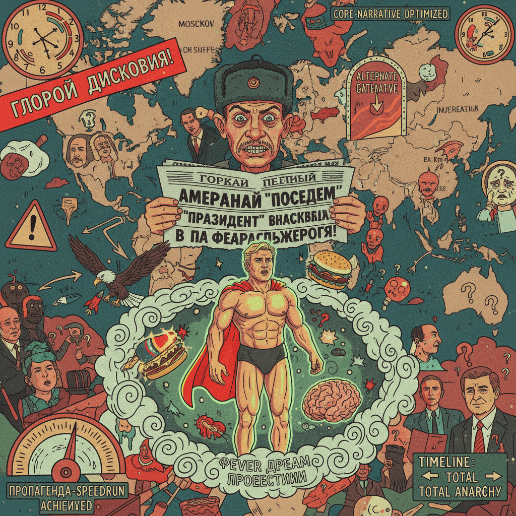 Russian newspaper discovers American president via fever dream