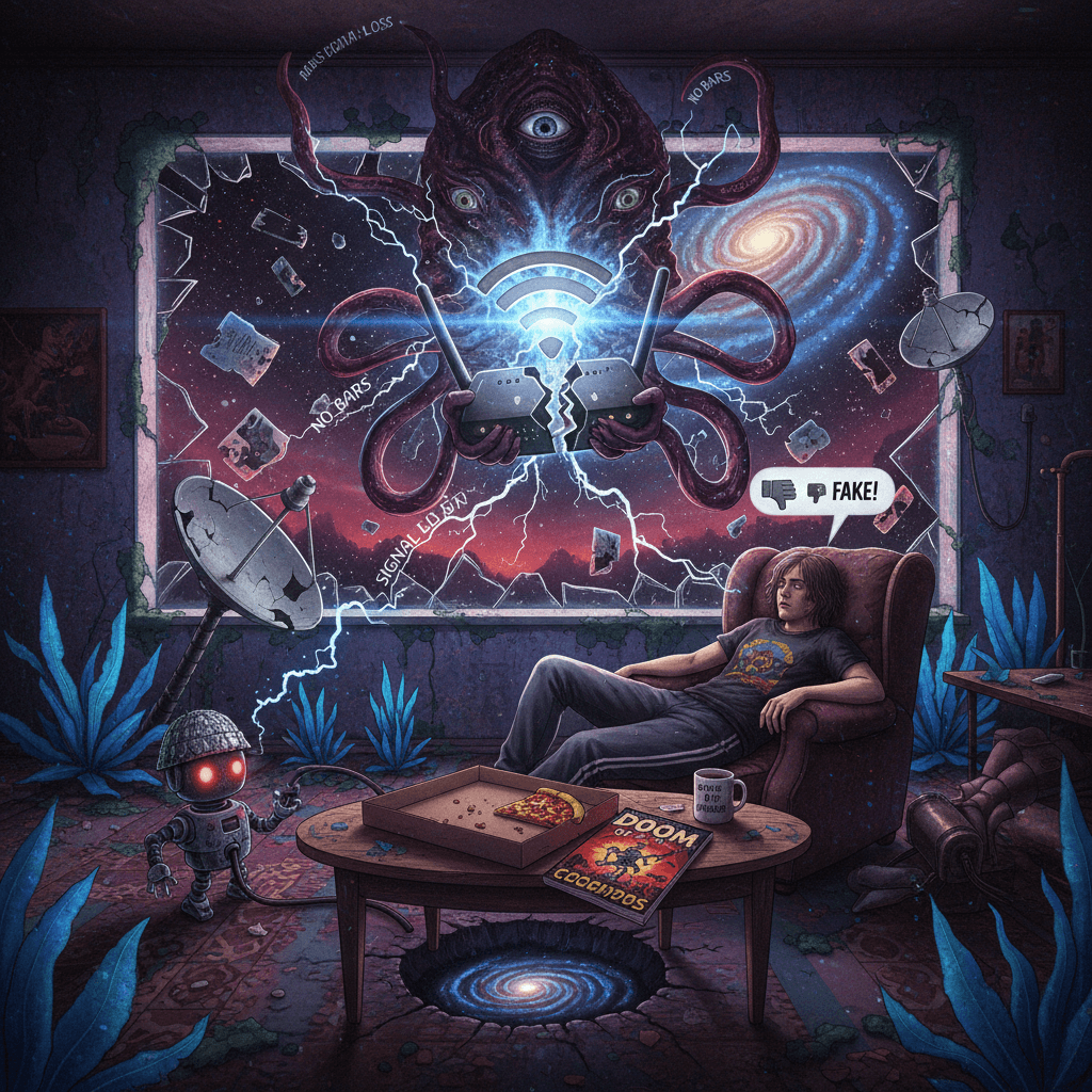 orion arm called, said wifi is fake, also something about doom idk