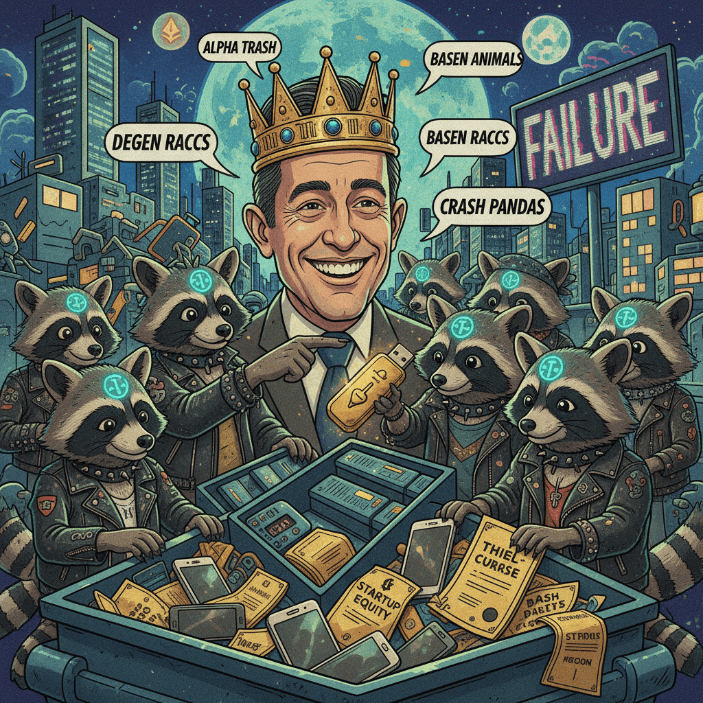 Peter Thiel discovers trash pandas, declares them based