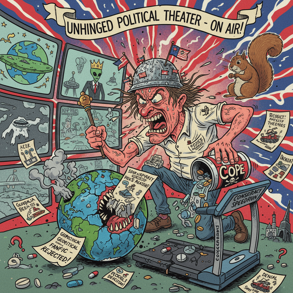 Delusional geopolitical fanfic gets rejected by reality, author seethes